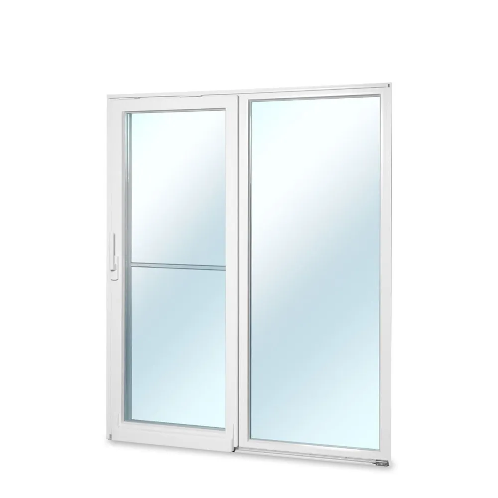 Clearance Seicom Terassin liukuovi Portal PSK 200Z A 3K, PVC, 2-osainen, 3-lasinen mittatilausovi