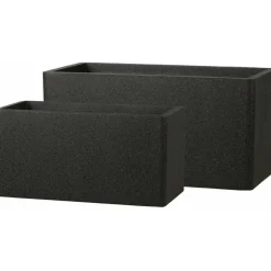Clearance iQbana Termoruukku Rectangle 2 ruukun setti eri värejä Musta