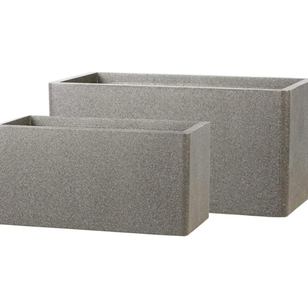 Clearance iQbana Termoruukku Rectangle 2 ruukun setti eri värejä Musta