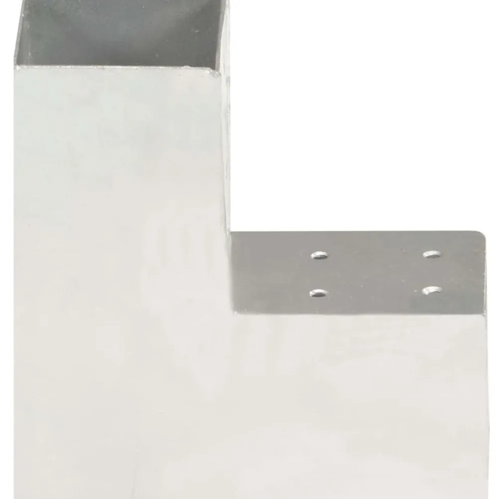 Best FinePRICE Tolppaliitin L-muoto galvanoitu metalli 81x81mm