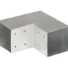 Online FinePRICE Tolppaliitin L-muoto galvanoitu metalli 101x101mm