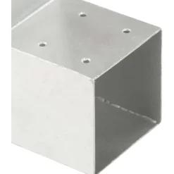 New FinePRICE Tolppaliitin L-muoto galvanoitu metalli 91x91mm