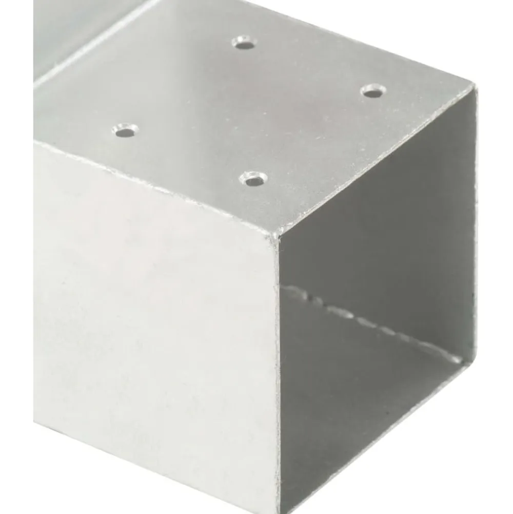 New FinePRICE Tolppaliitin L-muoto galvanoitu metalli 91x91mm