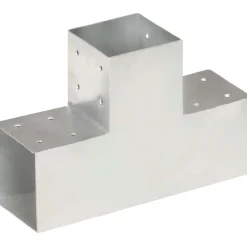 New FinePRICE Tolppaliitin T-muoto galvanoitu metalli 101x101mm
