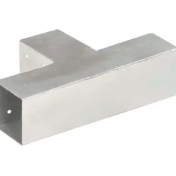 Sale FinePRICE Tolppaliitin T-muoto galvanoitu metalli 71x71mm
