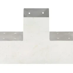 Best FinePRICE Tolppaliitin X-muoto galvanoitu metalli 101x101mm