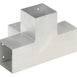 Best FinePRICE Tolppaliitin X-muoto galvanoitu metalli 101x101mm