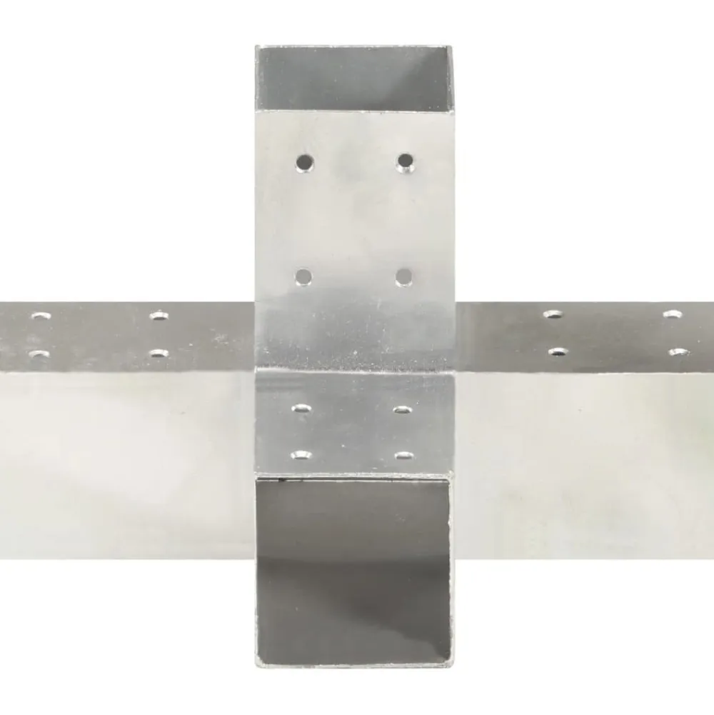 Sale FinePRICE Tolppaliitin X-muoto galvanoitu metalli 71x71mm