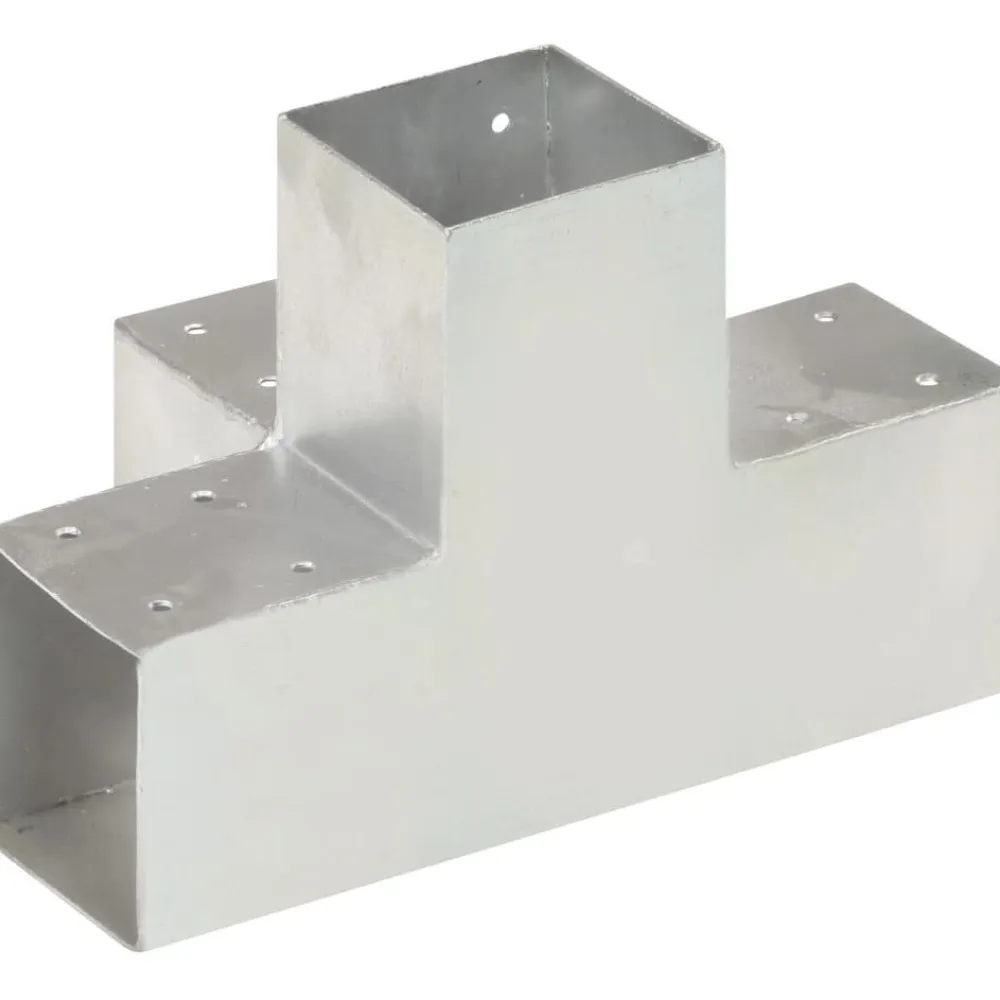 Sale FinePRICE Tolppaliitin X-muoto galvanoitu metalli 91x91mm
