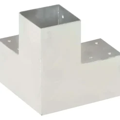 Online FinePRICE Tolppaliitin Y-muoto galvanoitu metalli 91x91mm