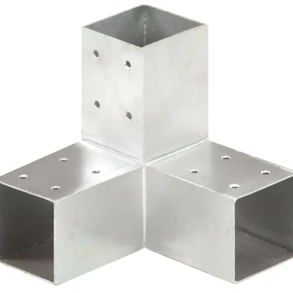 Hot FinePRICE Tolppaliitin Y-muoto galvanoitu metalli 71x71mm