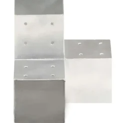 New FinePRICE Tolppaliitin Y-muoto galvanoitu metalli 101x101mm
