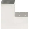 FinePRICE Tolppaliittimet 4kpl L-muoto galvanoitu metalli 101x101mm