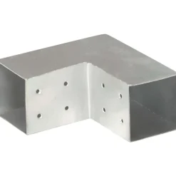 Hot FinePRICE Tolppaliittimet 4kpl L-muoto galvanoitu metalli 81x81mm