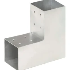 Hot FinePRICE Tolppaliittimet 4kpl L-muoto galvanoitu metalli 81x81mm