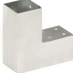 New FinePRICE Tolppaliittimet 4kpl L-muoto galvanoitu metalli 71x71mm