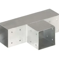 Discount FinePRICE Tolppaliittimet 4kpl T-muoto galvanoitu metalli 91x91mm