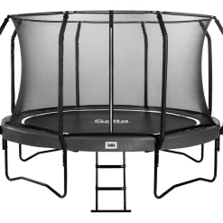 Hot Salta Trampoliini First Class Ø427cm musta sis. turvaverkon portaat