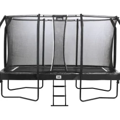 New Salta Trampoliini First Class 244x427cm musta sis. turvaverkon portaat