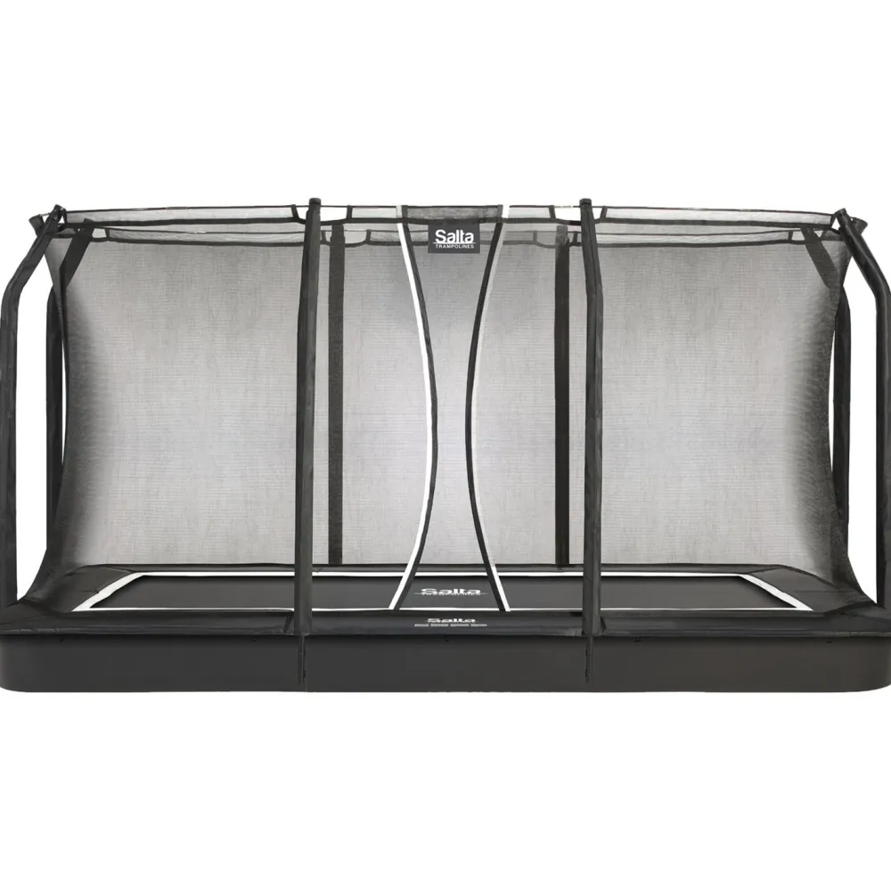 Discount Salta Trampoliini Royal Baseground 244x396cm musta sis. turvaverkko