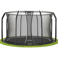 Hot Salta Trampoliini Royal Baseground Ø427cm musta sis. turvaverkko