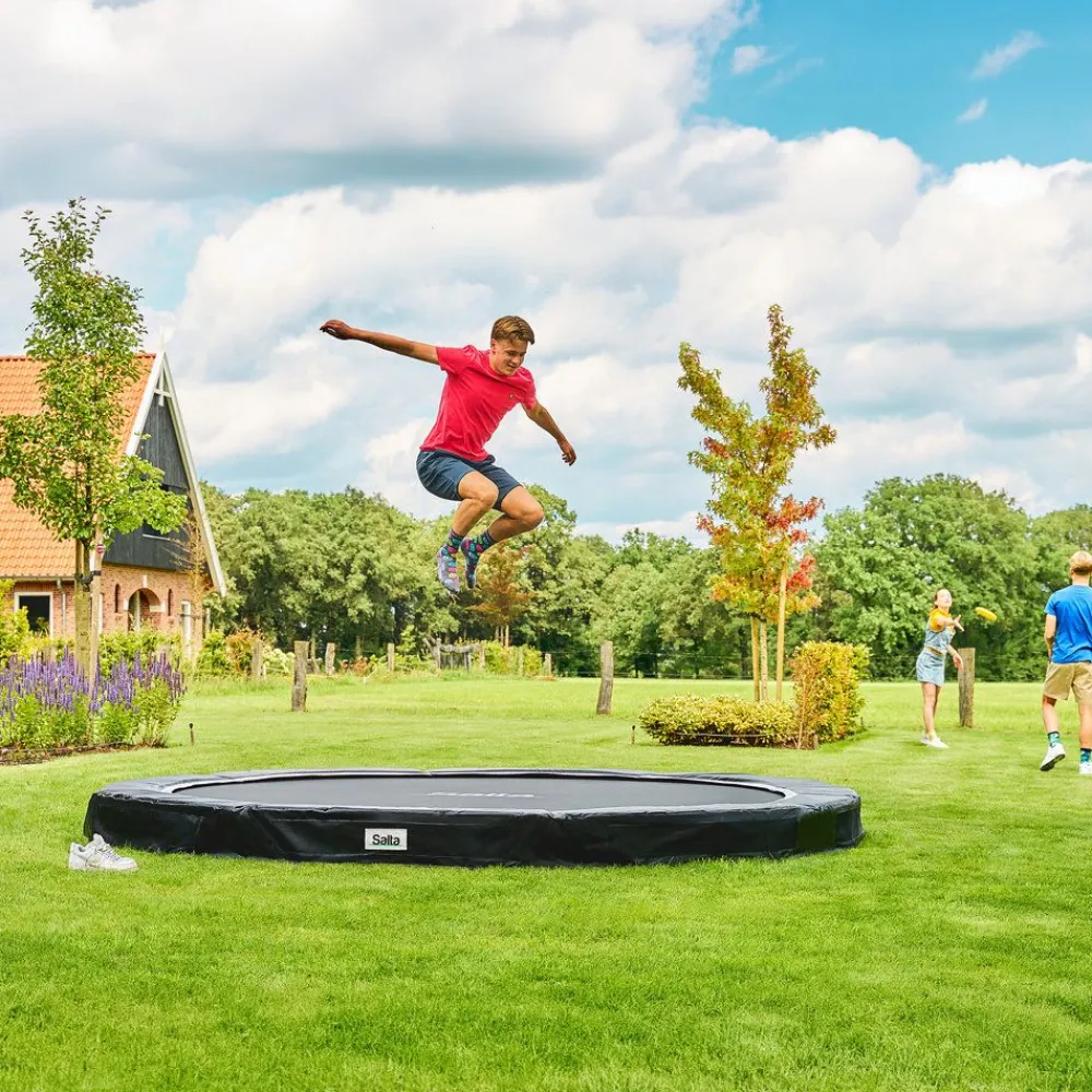 Discount Salta Trampoliini , Urheilutrampoliini Premium Ground Ø427cm musta