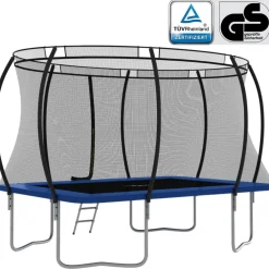 Hot FinePRICE Trampoliinisarja neliskulmainen, 335x244x90 cm, 150 kg