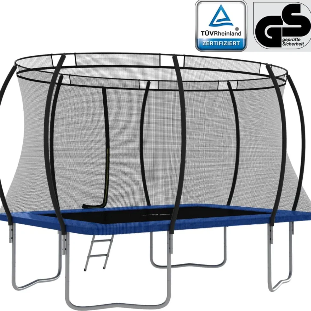 Hot FinePRICE Trampoliinisarja neliskulmainen, 335x244x90 cm, 150 kg