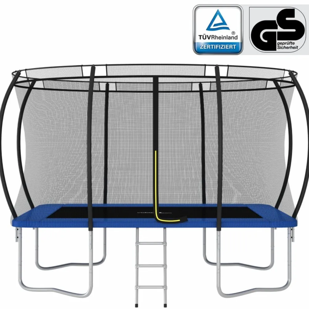 Hot FinePRICE Trampoliinisarja neliskulmainen, 335x244x90 cm, 150 kg