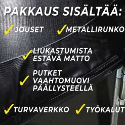Stratos Trampoliini Ø4.88m turvaverkolla
