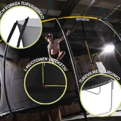 Sale Stratos Trampoliini Ø4.27m turvaverkolla