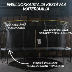 Hot Stratos Trampoliini Ø3.05m turvaverkolla