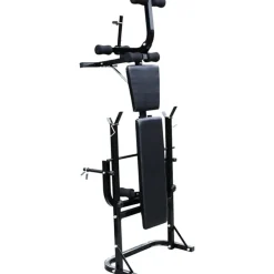 Discount FinePRICE Treenipenkki levytanko- ja käsipainosarjalla, 60.5kg, 163x123x147cm