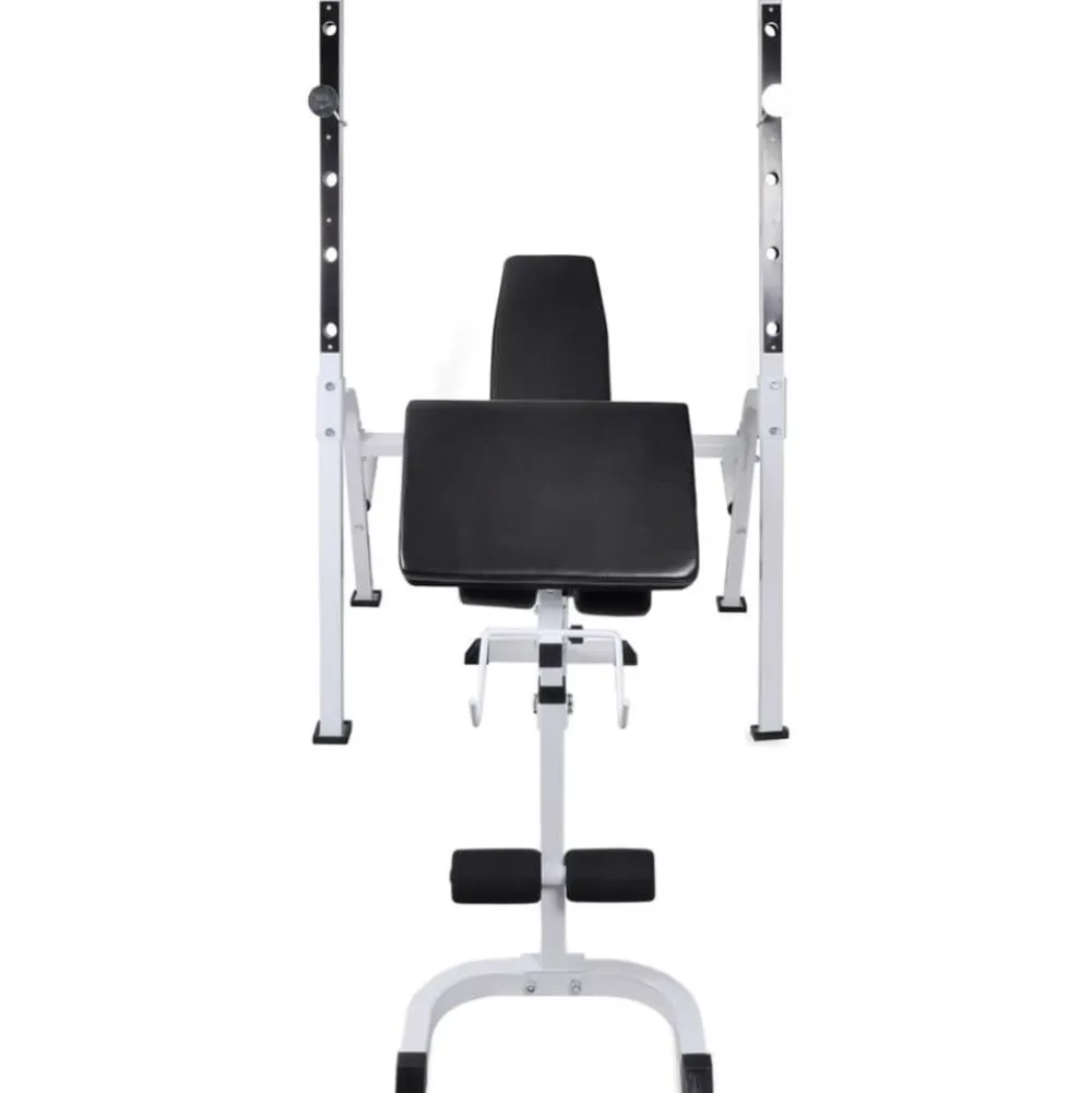 Outlet FinePRICE Treenipenkki levytanko- ja käsipainosarjalla, 60.5kg, 150x105x150cm