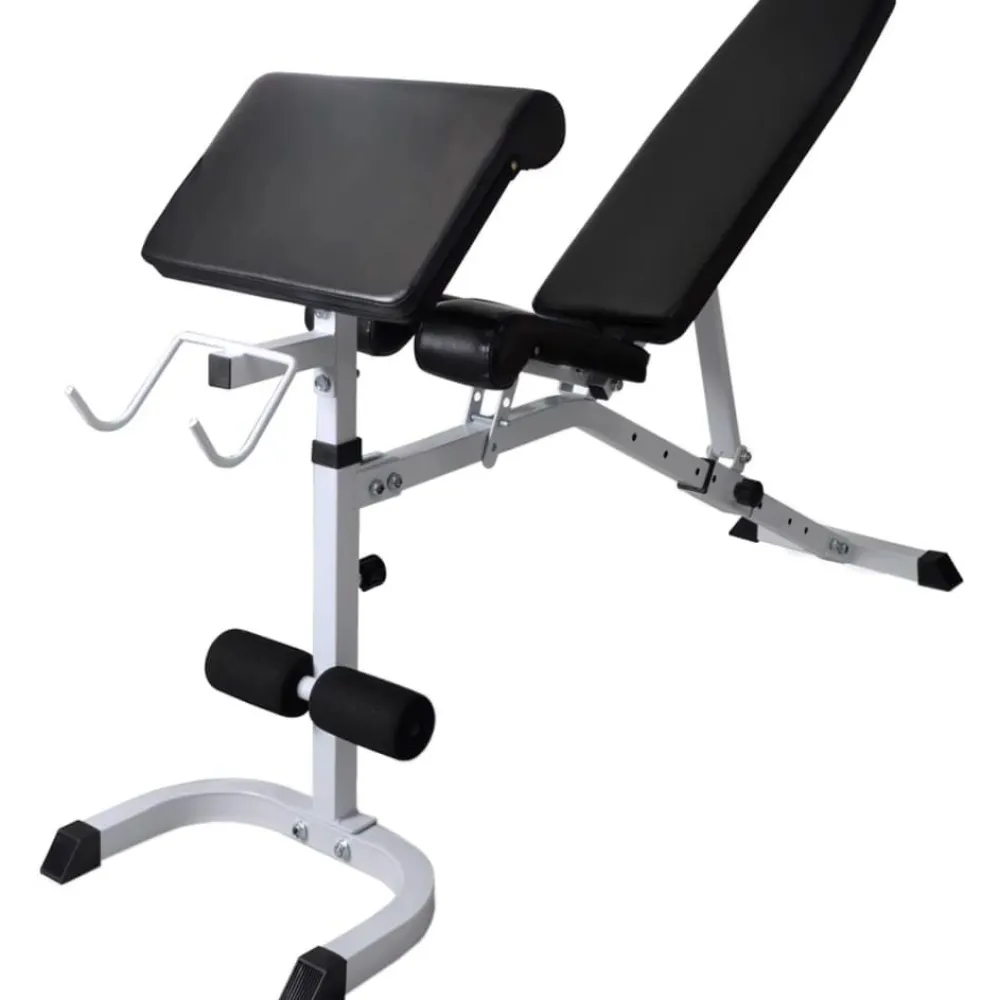 Outlet FinePRICE Treenipenkki levytanko- ja käsipainosarjalla, 60.5kg, 150x105x150cm