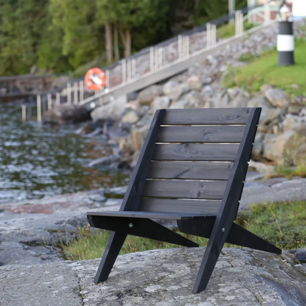 Best EcoFurn Tuoli Granny mänty musta