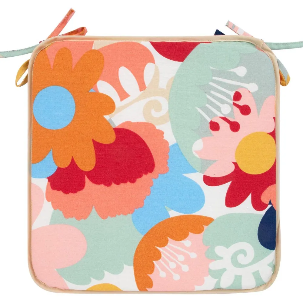 Outlet Home4you Tuolin pehmuste NORDIC kukkakuosi 39x39x2,5 cm, monivärinen