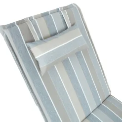 Home4you Tuolin pehmuste WICKER 55x195x3 cm, harmaa/beige, raidallinen