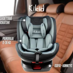 Sale Kikid Turvaistuin ja turvakaukalo Premium 0-36 kg