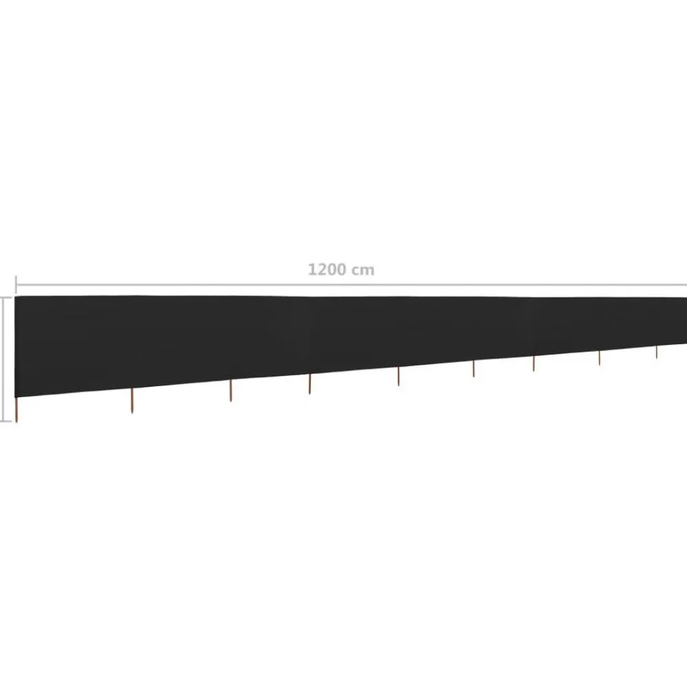 Sale FinePRICE Tuulensuojakangas 9 paneelilla 1200x80 cm hiekan valkoinen