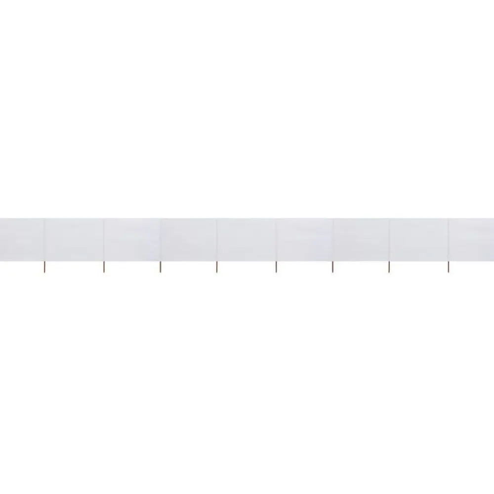 Sale FinePRICE Tuulensuojakangas 9 paneelilla 1200x80 cm hiekan valkoinen
