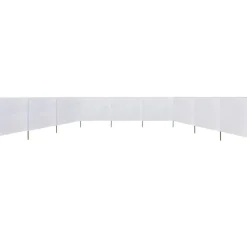Sale FinePRICE Tuulensuojakangas 9 paneelilla 1200x80 cm hiekan valkoinen