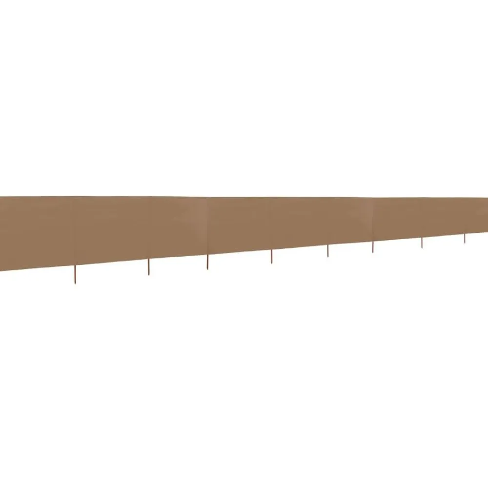 Sale FinePRICE Tuulensuojakangas 9 paneelilla 1200x80 cm hiekan valkoinen