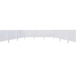 Sale FinePRICE Tuulensuojakangas 9 paneelilla 1200x80 cm hiekan valkoinen