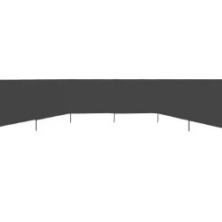 Hot FinePRICE Tuulensuojakangas 6 paneelilla 800x80 cm musta