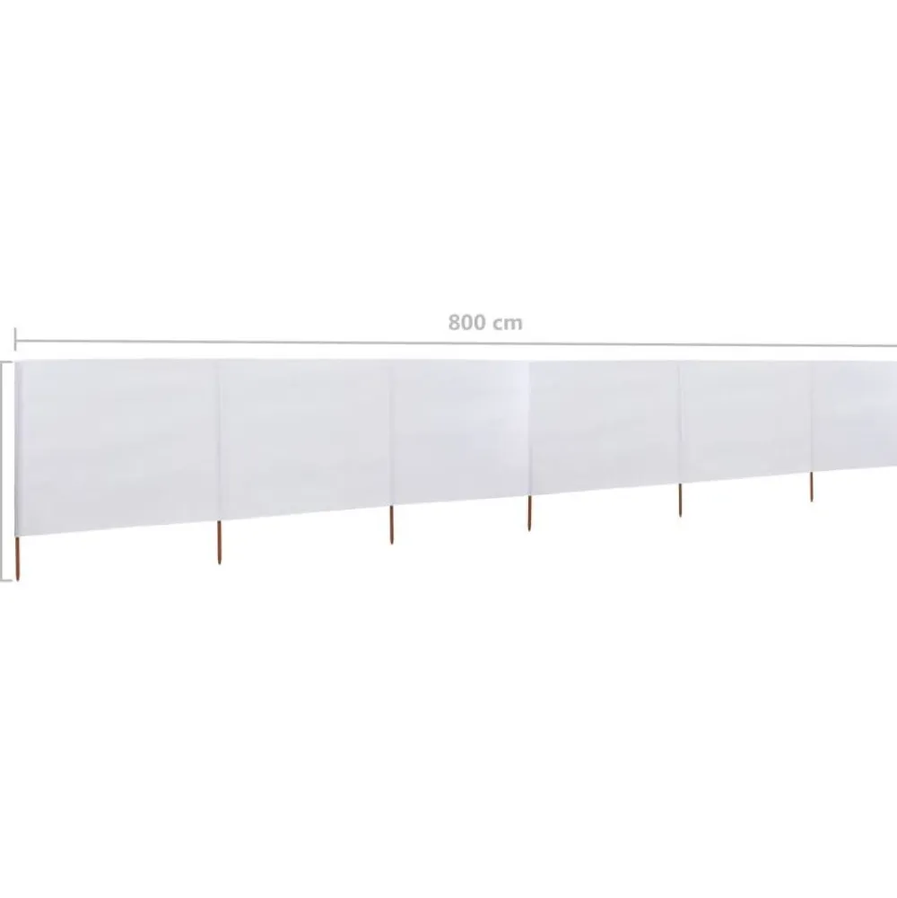 Hot FinePRICE Tuulensuojakangas 6 paneelilla 800x80 cm musta