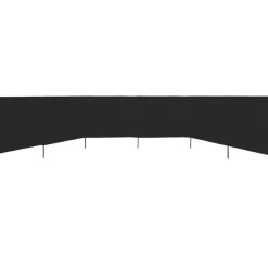 Hot FinePRICE Tuulensuojakangas 6 paneelilla 800x80 cm musta