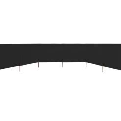 Hot FinePRICE Tuulensuojakangas 6 paneelilla 800x80 cm musta
