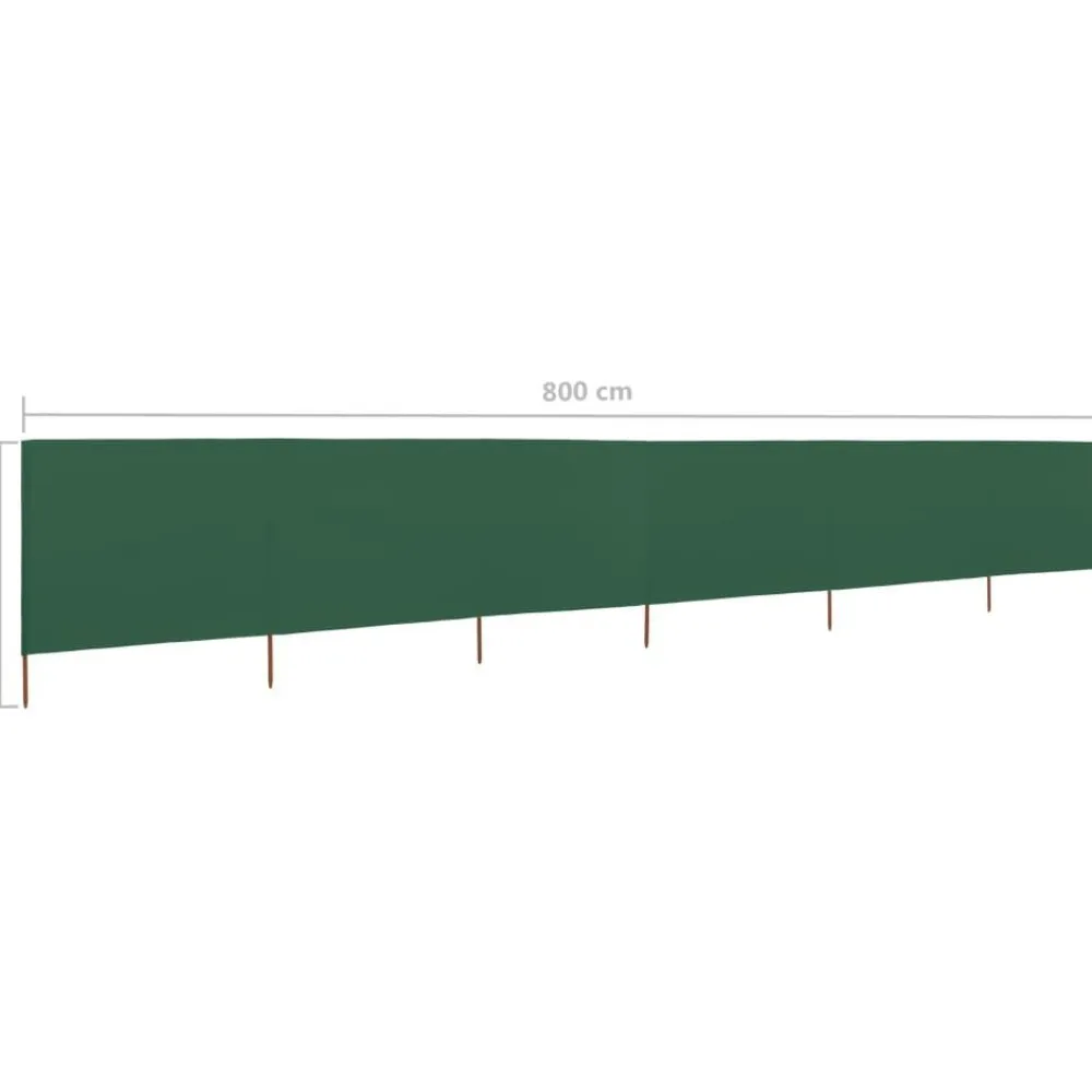 Hot FinePRICE Tuulensuojakangas 6 paneelilla 800x80 cm musta