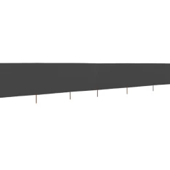 Hot FinePRICE Tuulensuojakangas 6 paneelilla 800x80 cm musta